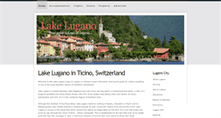 Desktop Screenshot of lakelugano.info